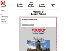 Tablet Screenshot of donquidesigns.com